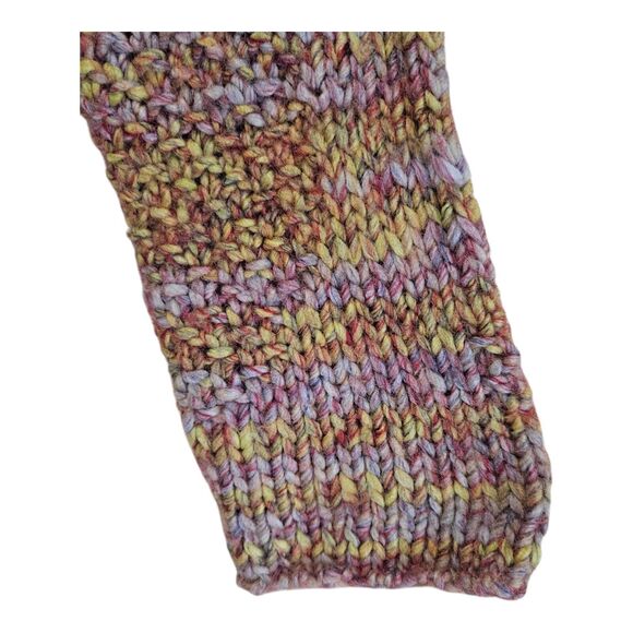 SOFT SURROUNDINGS L Sweater Multicolor Chunky Knit Long Sleeve Acrylic Wool 38" - Picture 6 of 9
